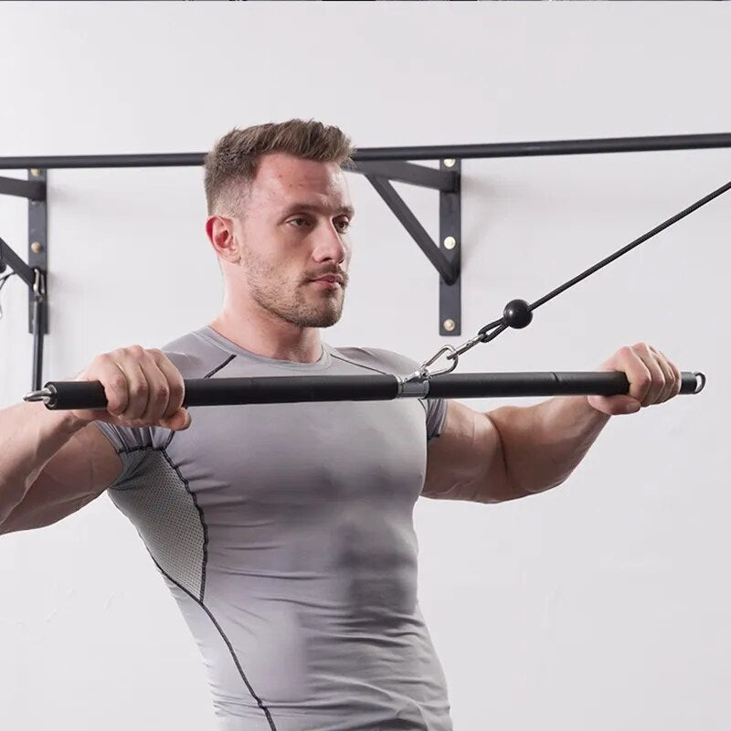 DIY Fitness Pulley Cable System