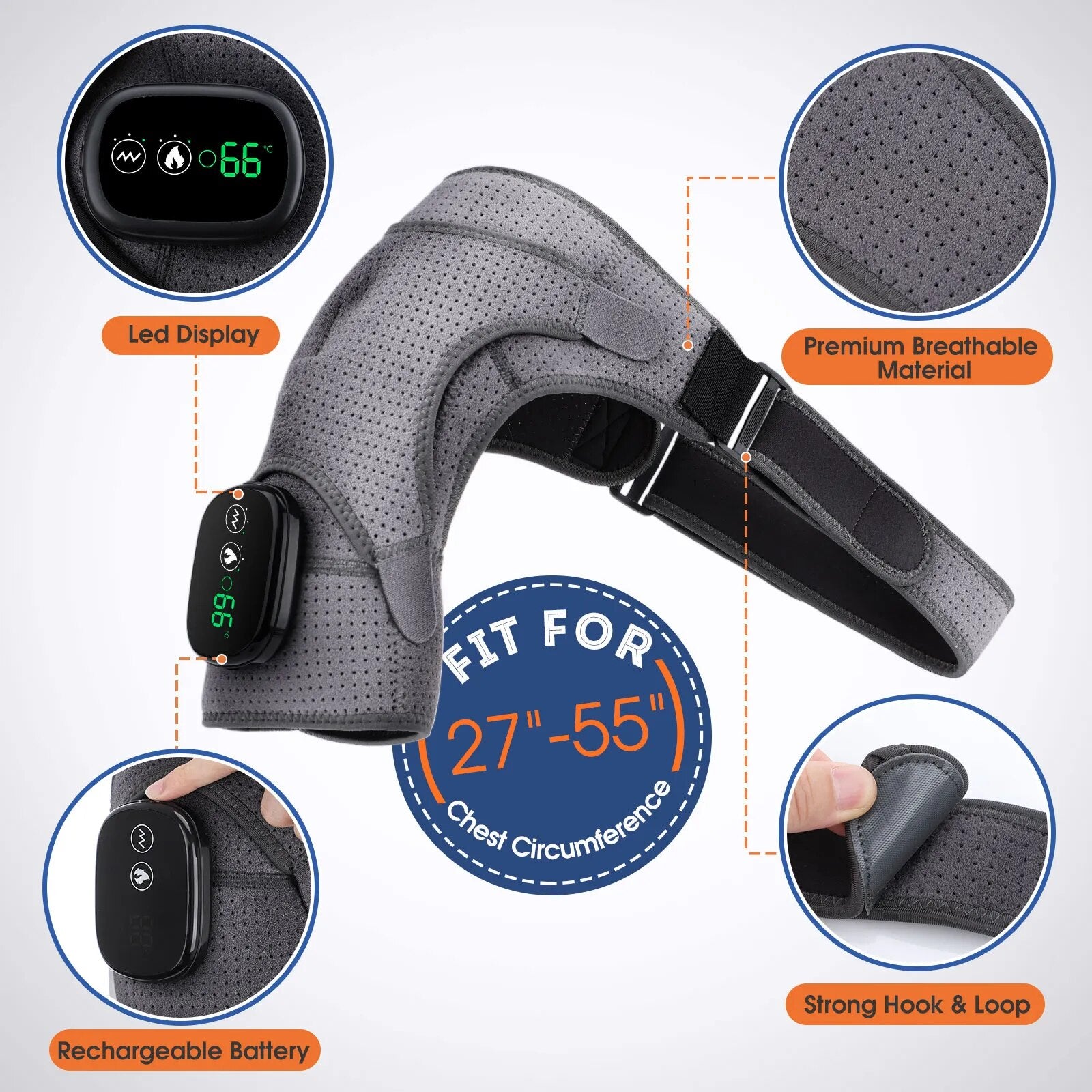 Electric Heating Shoulder Massager